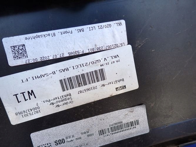 Купить Bmw g20 g21 3 рестайлинг  22- бампер передний перед