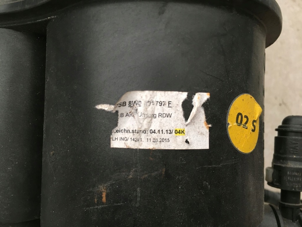 фото №5, Audi a4 b9 15- фильтр угольный 8w0201797f