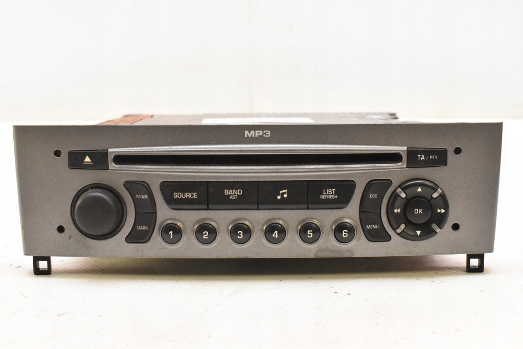 фото №1, Радіо радіопрогравач cd mp3 96650206xh00 peugeot 308 1 i t7 07-11