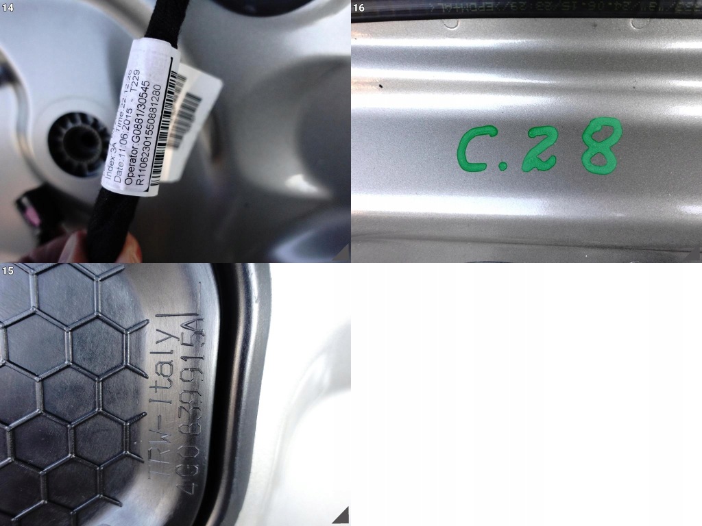 фото №12, Audi a6 s6 c7 4g5 11-18 lift sedan/limuzyna двері+ скло ліва задня kolor:n3n3