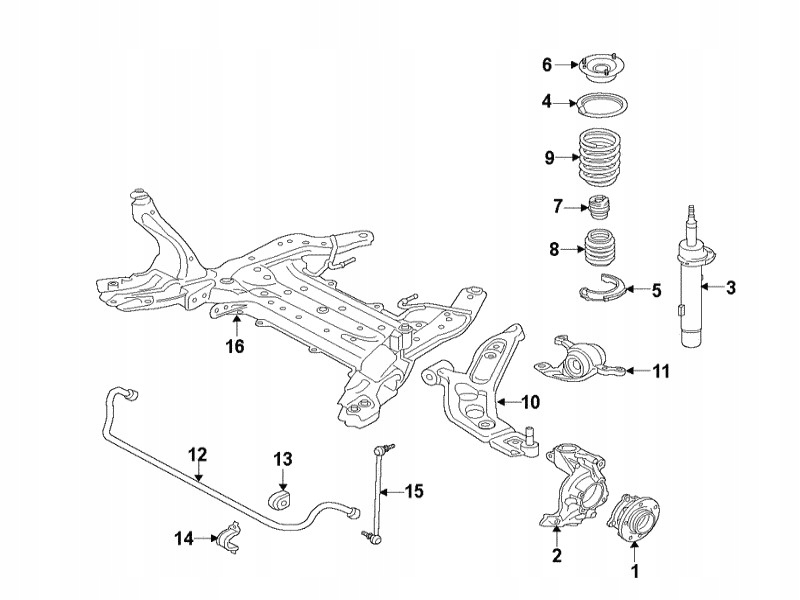 Оригінальний кронштейн важеля передній лівий bmw x1 Доставка