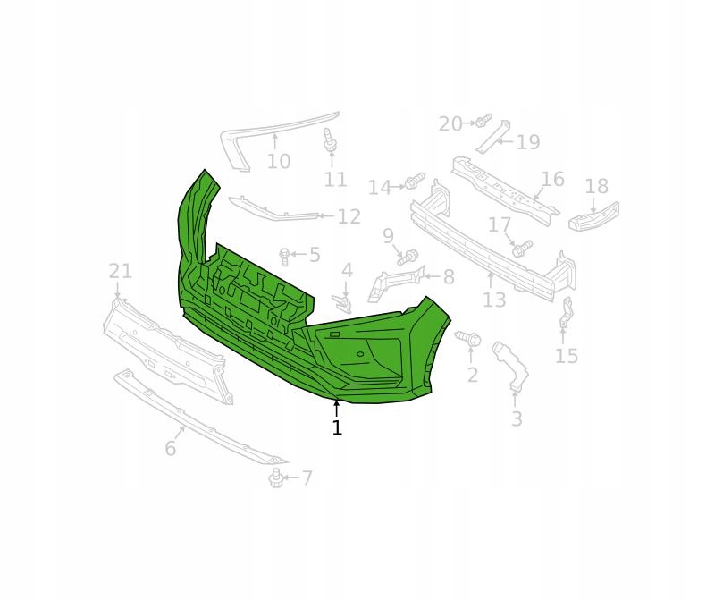 фото №1, Бампер передній mitsubishi eclipse cross 18- новий