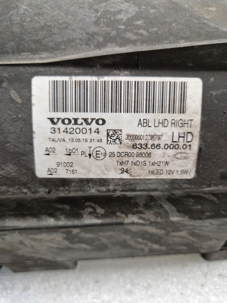 фото №9, Лампи права ліва volvo s80 ii v70 bixenon поворотний 31420013 31420014 demonta