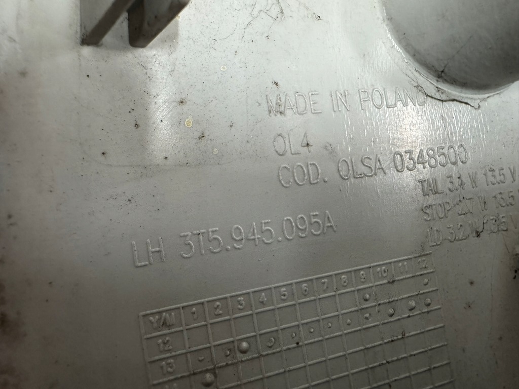 фото №6, Лампа задняя левая skoda superb ii sedan 3t5945095a