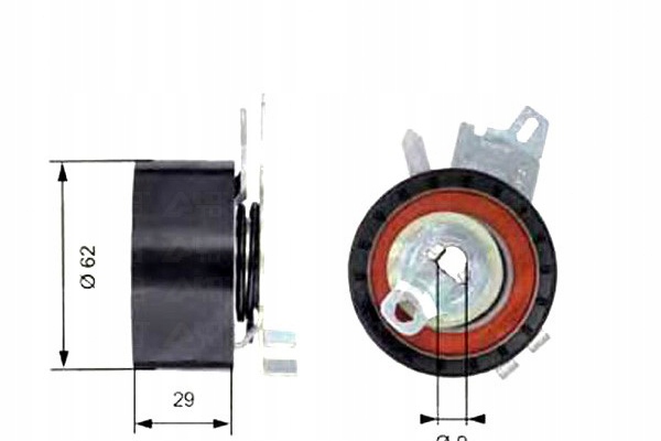 фото №2, Gates ролик натяжителя citroen c4 grand picasso i 1