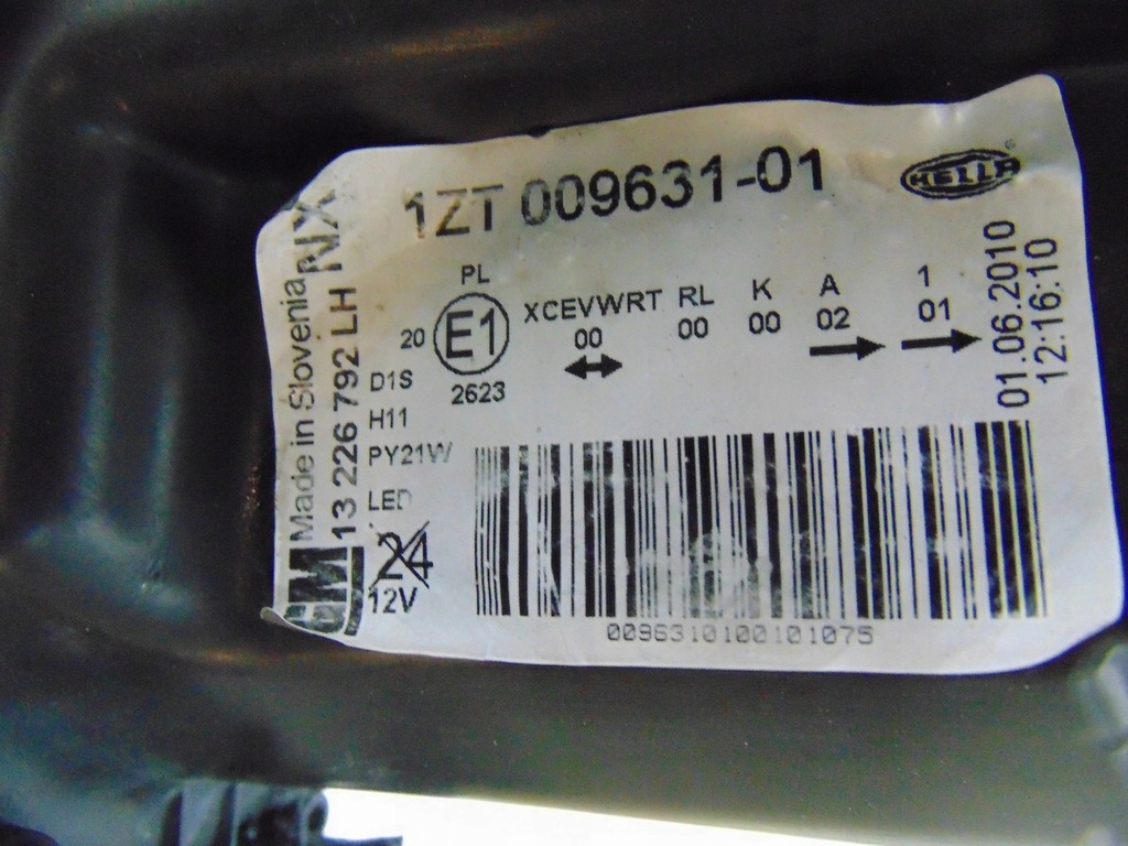 фото №16, Лампа левая перед ксенон opel insignia a 13226792 europa комплектная