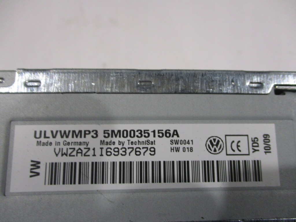 фото №6, Радио радиопроигрыватель cd mp3 vw golf vi 6 plus 5m0035156a