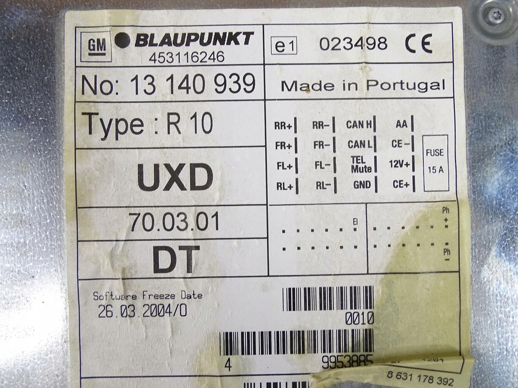 фото №9, Радио заводской opel agila a 2000-2007