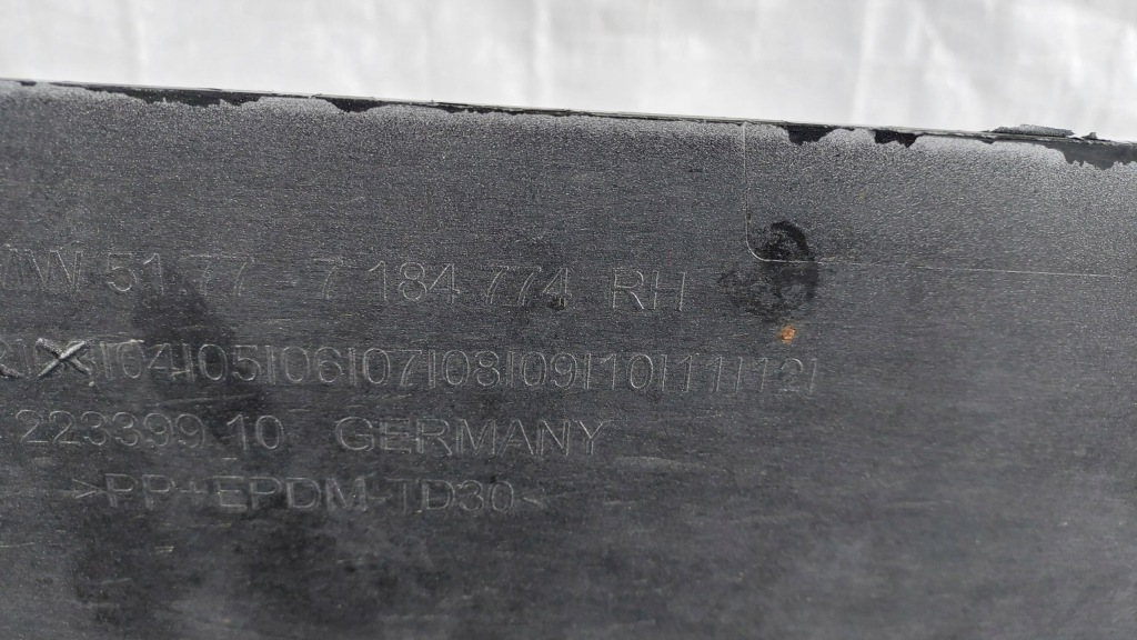 фото №10, Bmw 5 f10 f11 молдинг порог правая