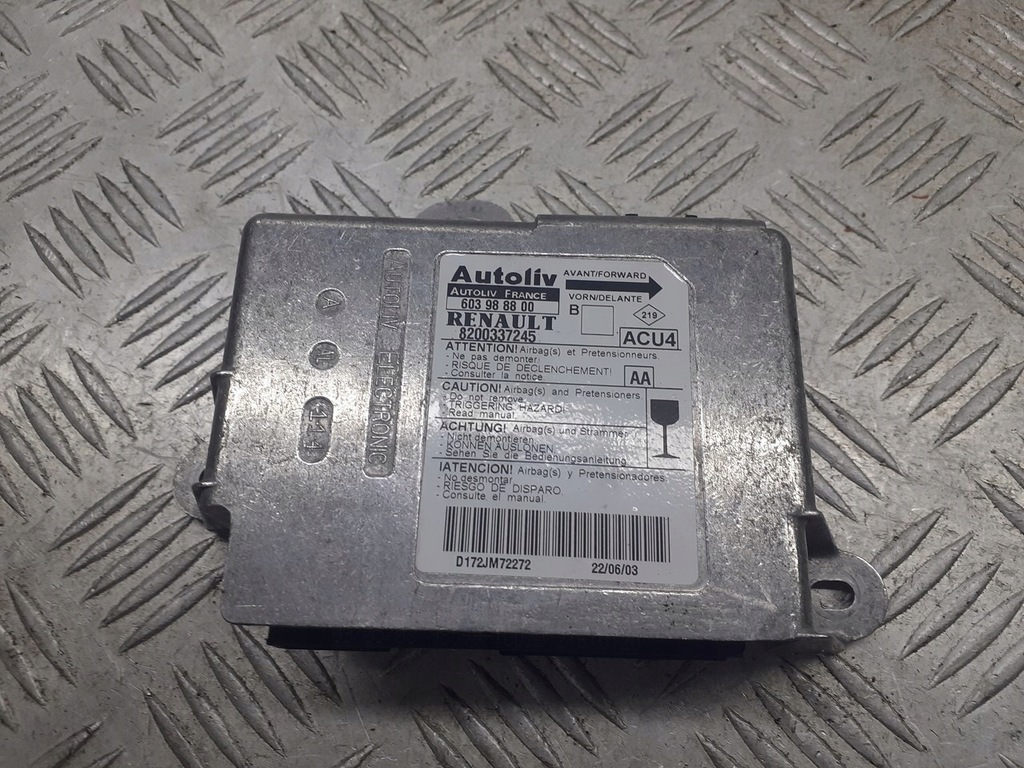 фото №1, Модуль подушка безопасности renault megane ii 8200337245