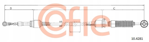 фото №2, 10.4281 cfe трос переключения передач mini