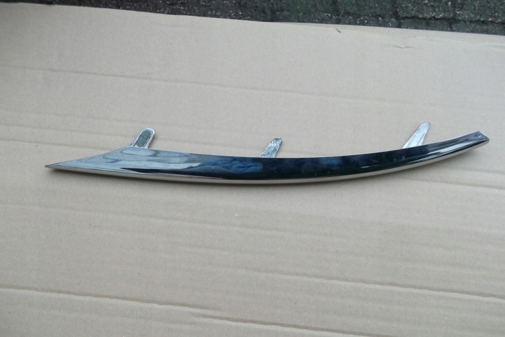 фото №1, Молдинг хром бампера левая vw touareg lift 7p6 оригинал