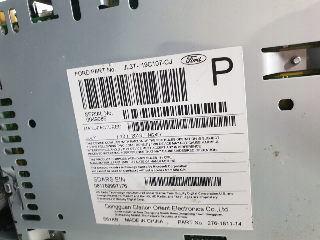 фото №3, Ford f-150 радио cd jl3t-19c107