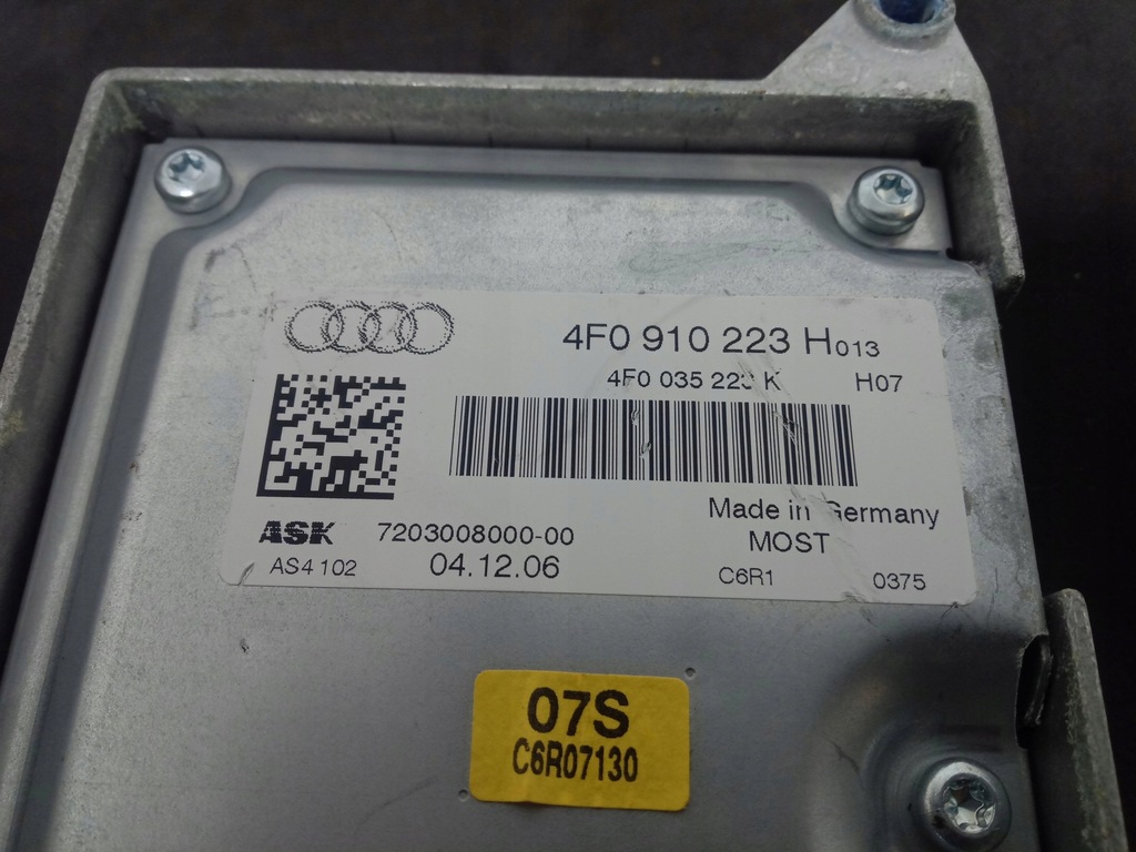 фото №9, Усилитель радио audi a6 c6 4f0910223h