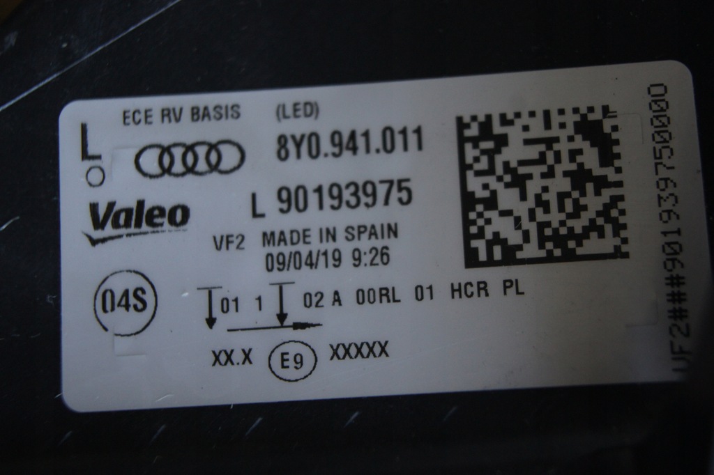 фото №10, Audi a3 8y s-line перед капот бампер лампи ly3u