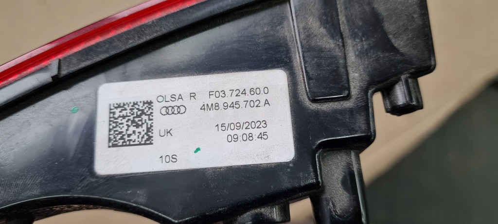 фото №13, Sq8 4m rsq8 q8 відбивач лампа протитуманна права правий задня uk 4m8945702a