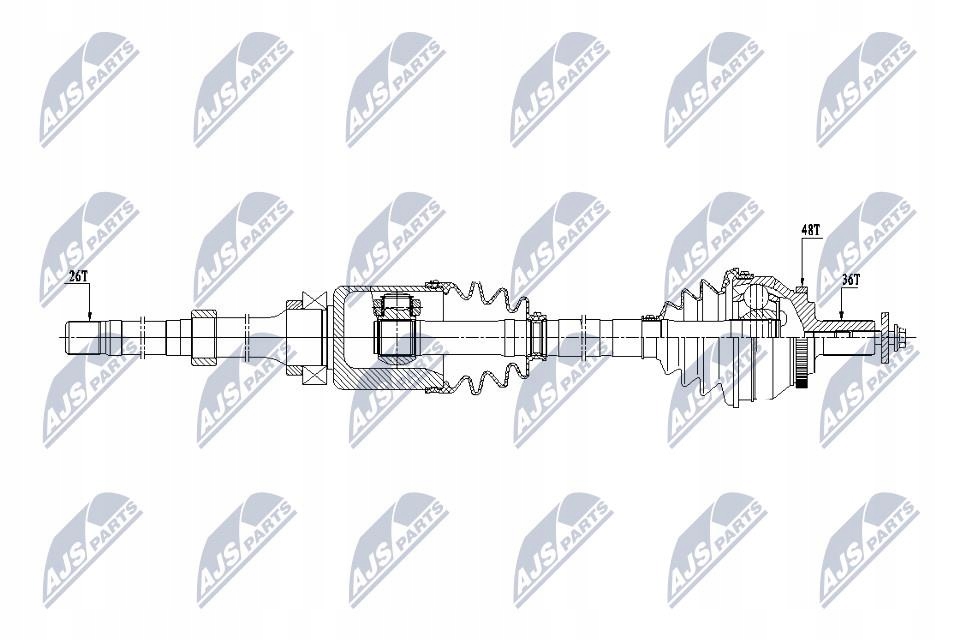 фото №2, Nty привідний вал привідна - volvo s60 i 2.4t,2.5t awd atm 02-10, v70ii