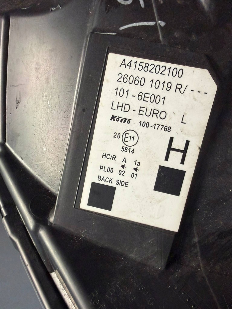 фото №9, Mercedes citan 415 лампа передняя левая левый перед czarna 4158202100