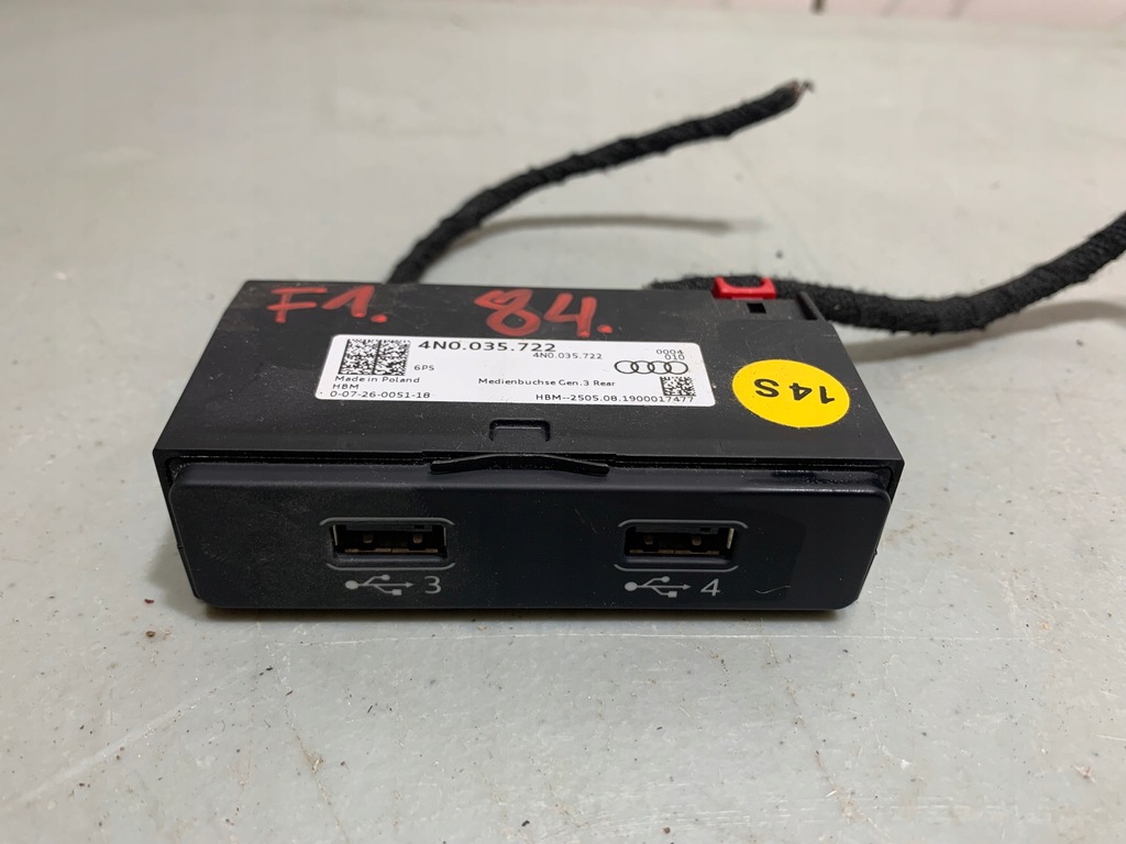 фото №1, Audi a8 4n інтерфейс модуль usb 4n0035722