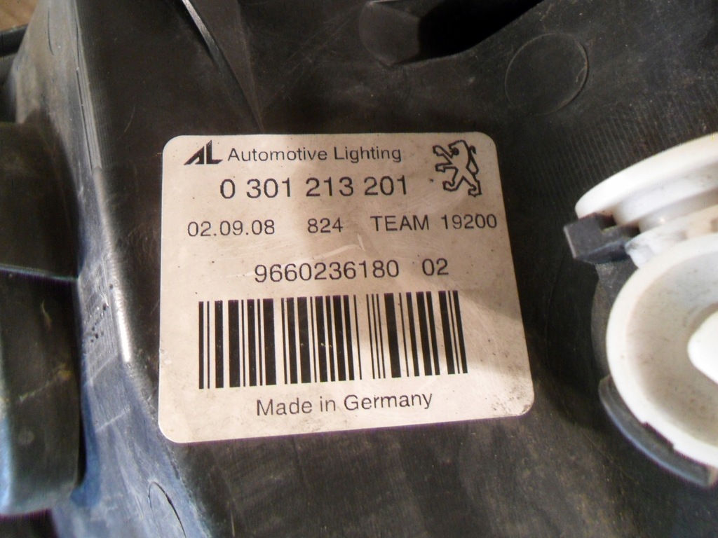 фото №14, Peugeot 407 lift 09 фара левый лампа перед