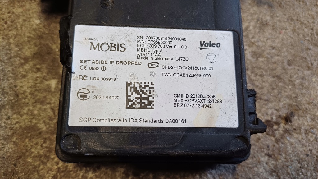 фото №2, Hyundai tucson iii модуль радар 2012dj7356