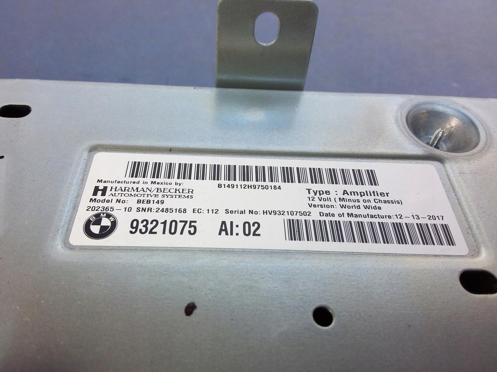 фото №5, Bmw x5 f15 усилитель аудио harman/backer 9321075