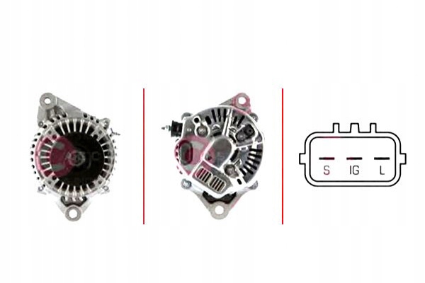 фото №1, Casco генератор toyota 4 runner 3.0 turbo-d kzn1