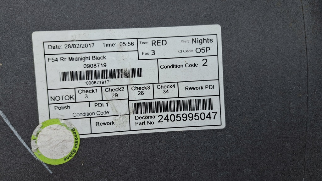 фото №9, Mini one cooper f54 бампер задняя pdc nr65