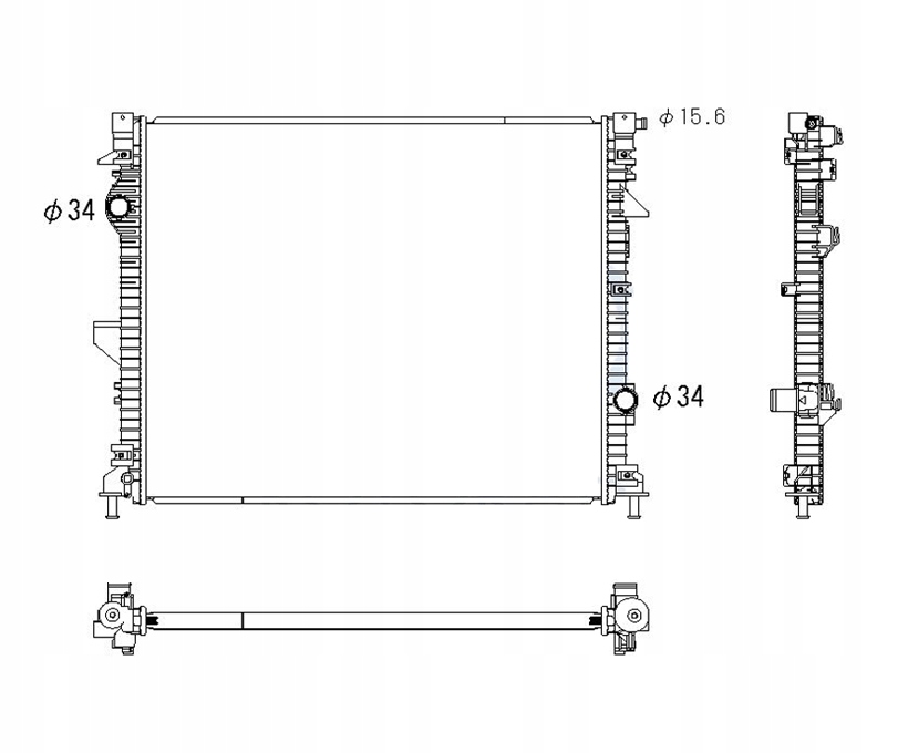 фото №1, Радиатор ford edge 15- f2gz8005c