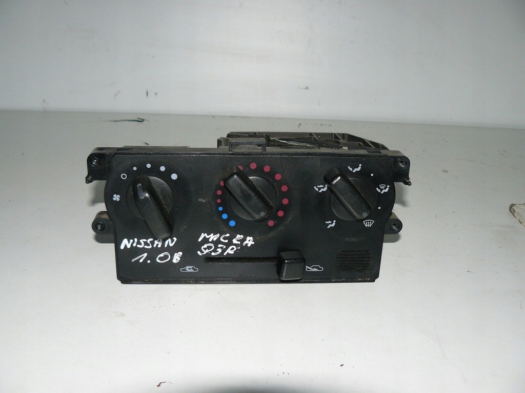 фото №1, Панель керування вентиляція nissan micra k11 93r