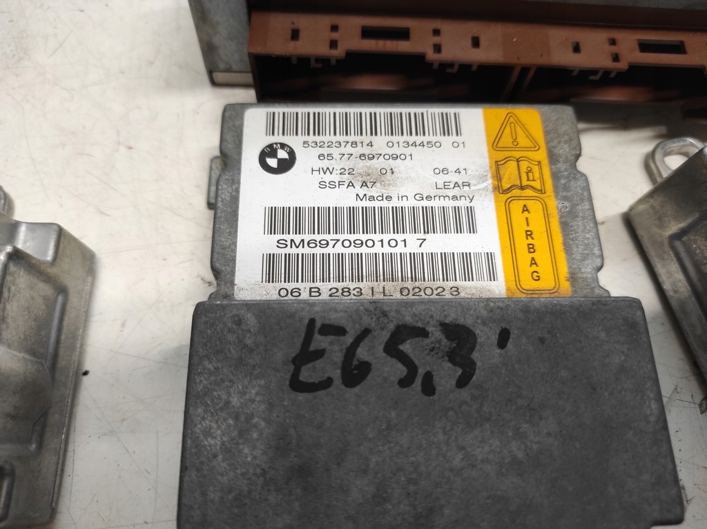 фото №6, Bmw 7 e65 lift 05- подушки безпеки ремені шторки безпеки модулі uk