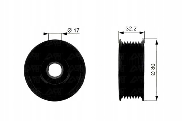 фото №2, Gates ролик ремінь dodge ram 1500 pick-up 3.9 be.