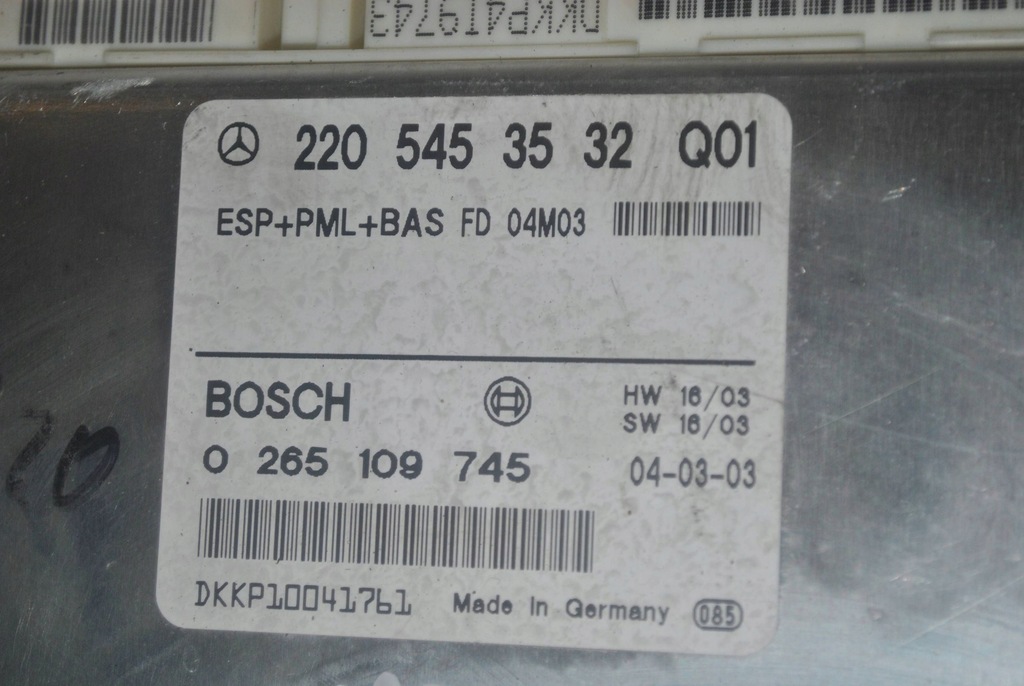 фото №5, Модуль блок керування esp mercedes-benz w220 2205453532