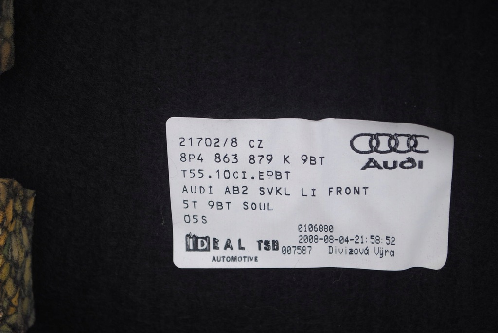 фото №10, Обшивки багажника комплект 8p4863880m, 8p4863879k audi a3 8p lift