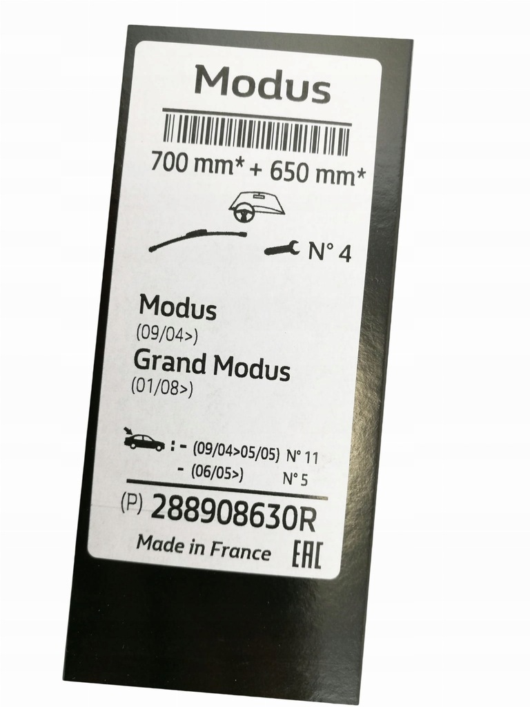 фото №2, Щітки двірник renault modus grand 288908630r оригінал