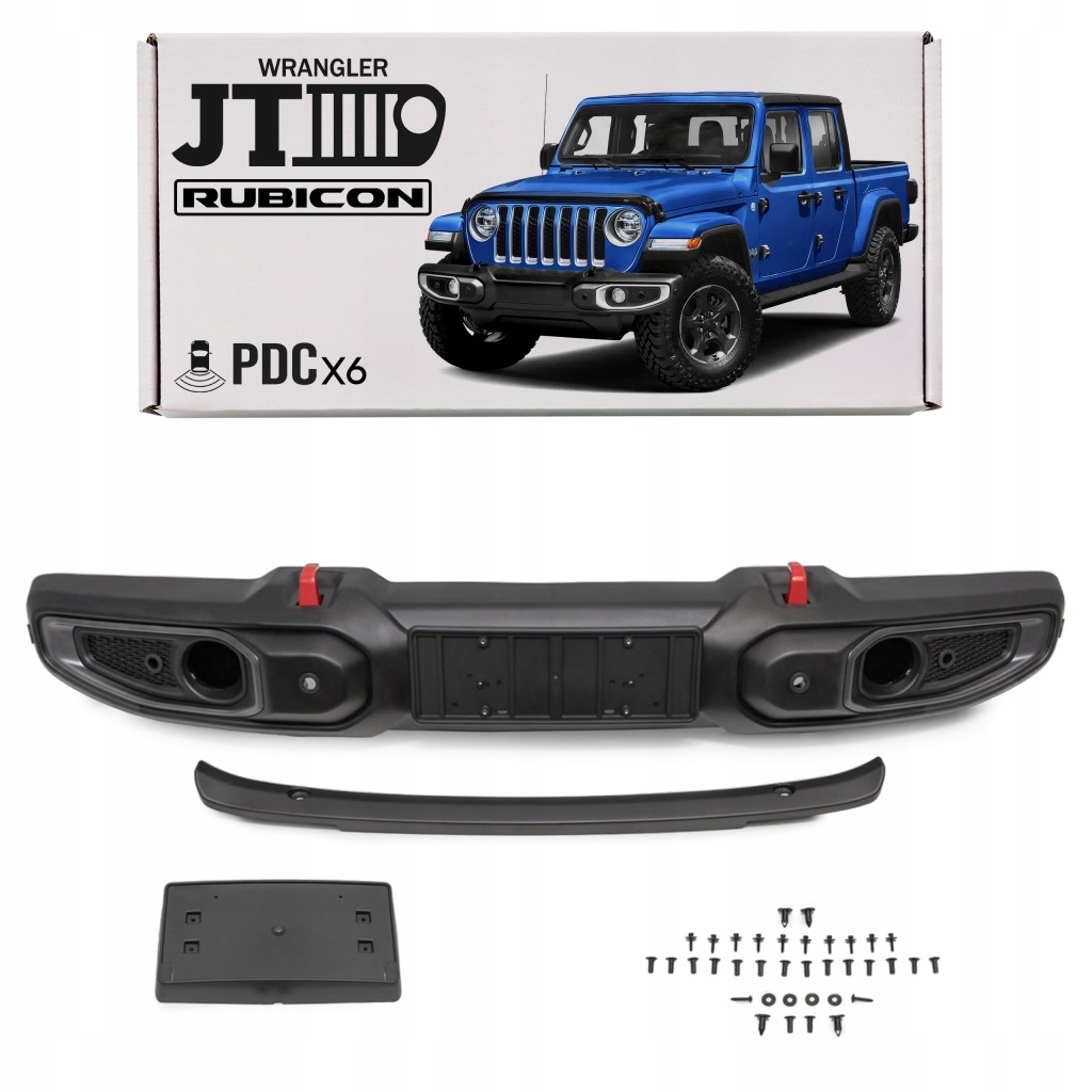 фото №1, Jeep gladiator jt 2018+ бампер передний пластиковый rubicon 6xpdc 6bu44rxfab