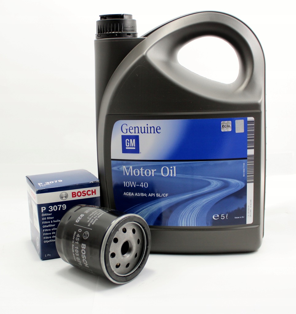 фото №1, Gm 10w40 5l+ фильтр масла opel astra zafira vectra