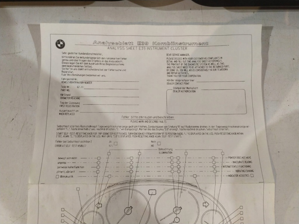 Bmw 5 e39 рестайлинг  счетчик / приборы - 15031 с Разборки