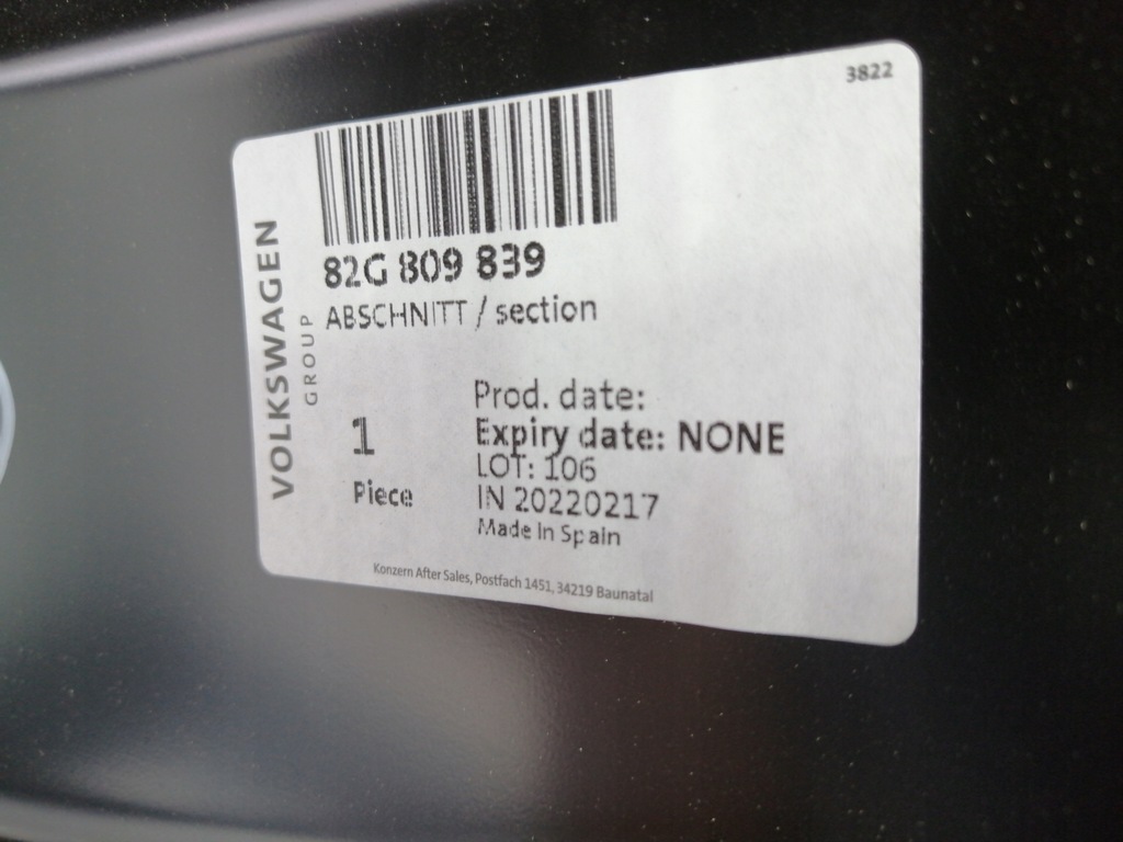 фото №12, Audi a1 82g ліва рама лівий поріг блок двигуна bok новий оригінал