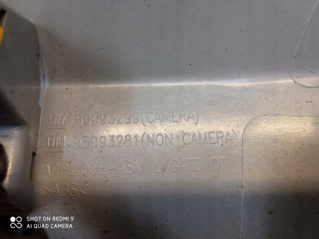 фото №5, Opel mokka накладка молдинг камера крышки задняя