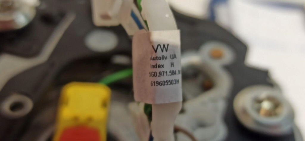 фото №6, Vw transporter t6 подушка подушка безпеки + джгут 2h0880201j