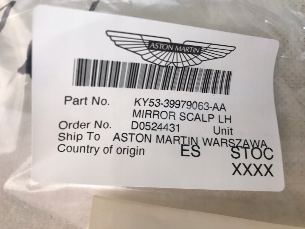 фото №10, Aston martin vantage ii 18- корпус дзеркало usa