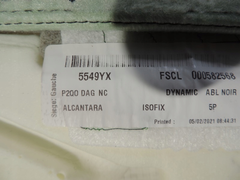 фото №8, Обивка сиденье nowe opel corsa f alcantara