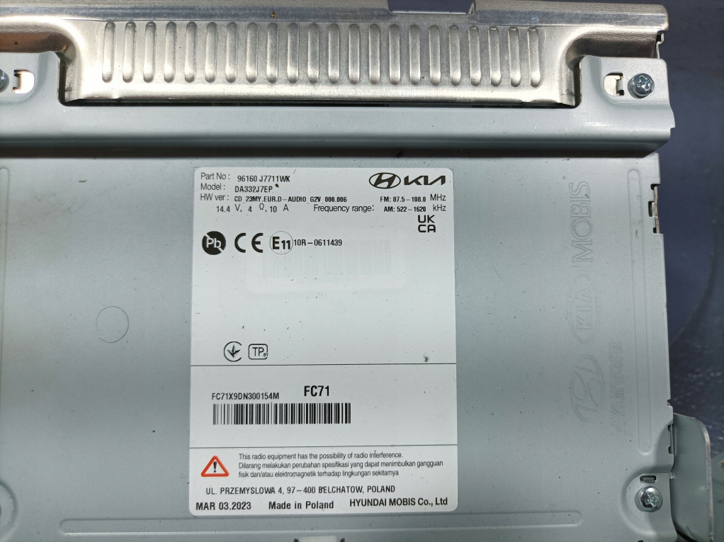 фото №8, Kia ceed iii lift радио навигация экран дисплей 96160-j7711wk