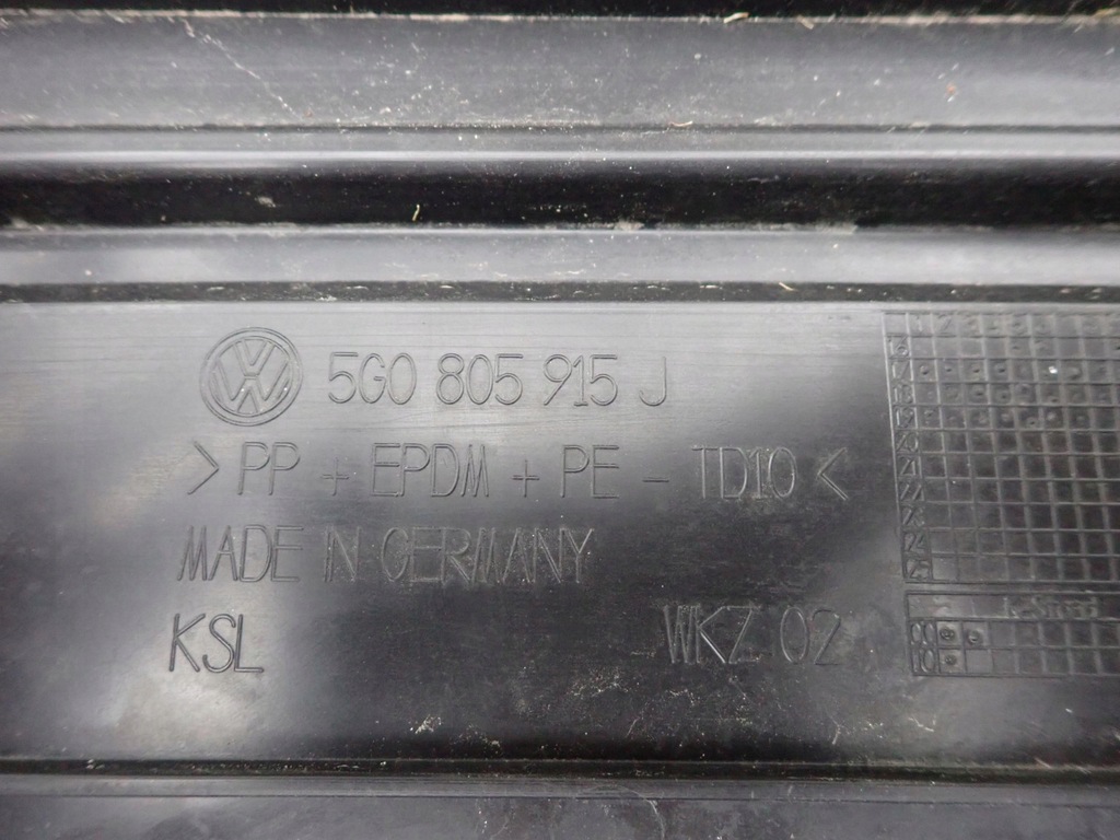 фото №12, Vw golf 7 vii lift 16- плита передня спойлер перед