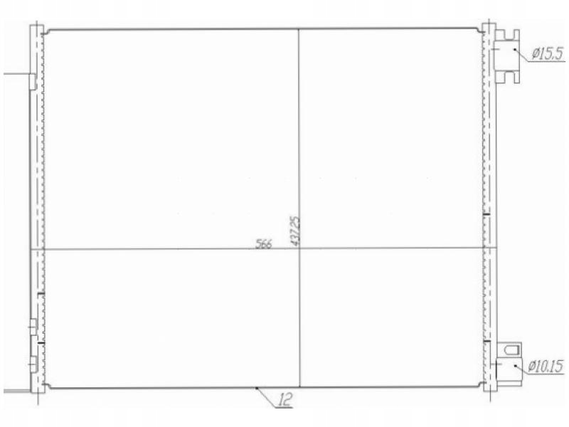 фото №2, Конденсатор кондиционера renault scenic iv 1.2-1.6 16-