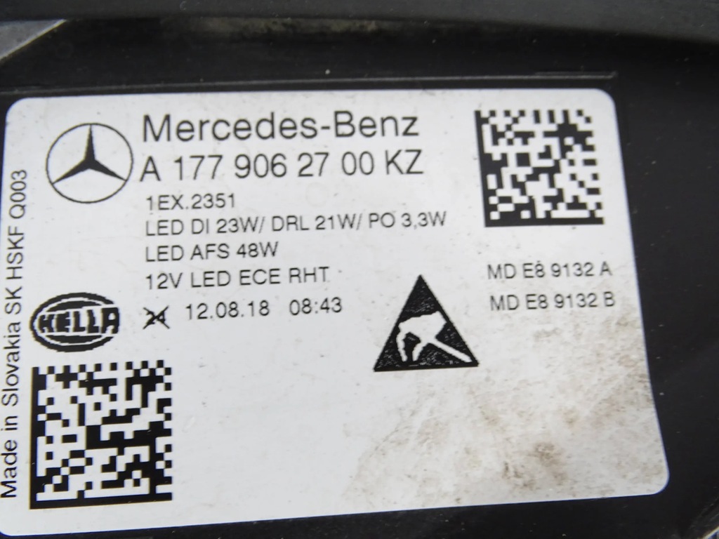 фото №8, Лампа перед передня ліва mercedes a-klasa w177