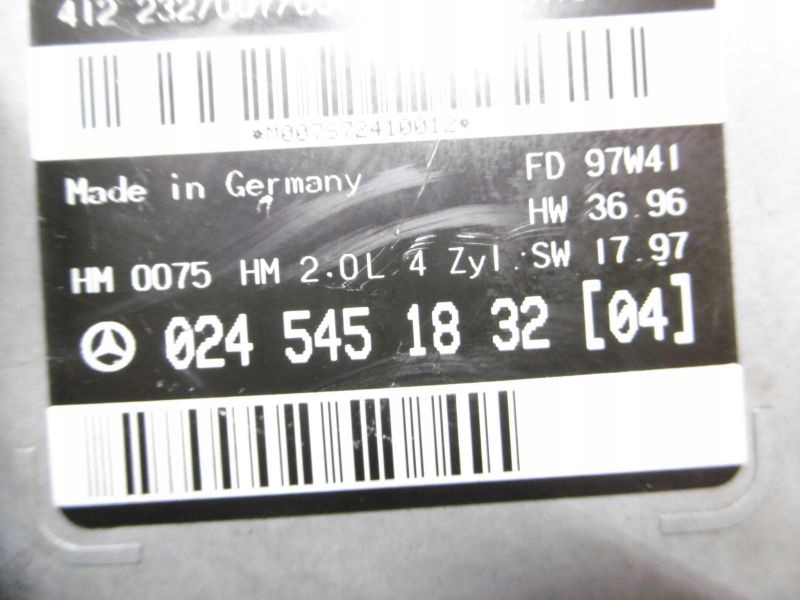 фото №4, W210 бортовий комп'ютер двигуна 2,0 0245451832