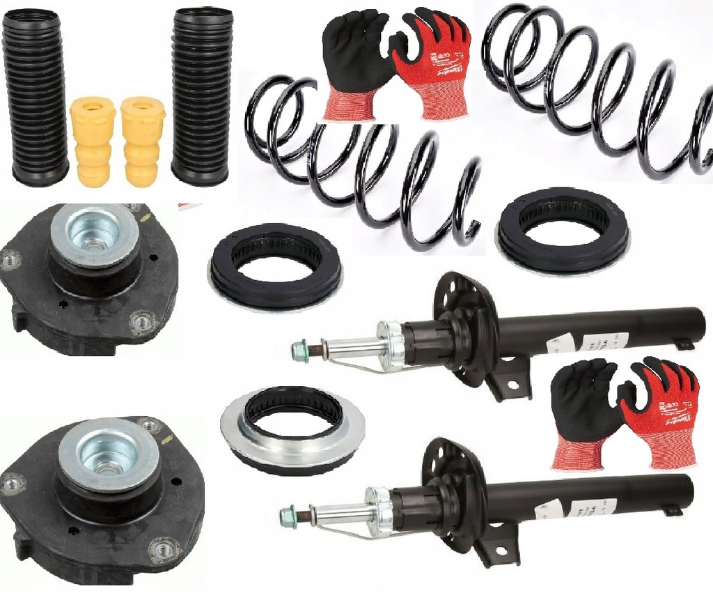 фото №1, Амортизаторы пружины подшипник перед vw caddy 3 iii