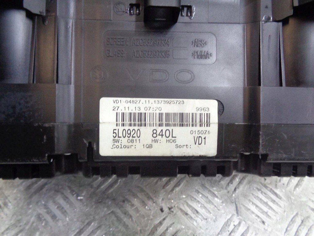 фото №6, Счетчик приборы skoda yeti 5l tsi бензин 5l0920840l europa